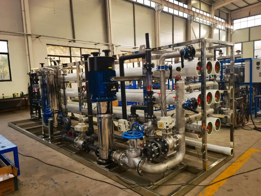 50T/H Waste Water Recycling Cooling Tower Ultrafiltration Reverse Osmosis Membrane Water Treatment System Pressure Vessel Pump — image 5