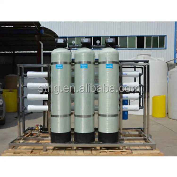 Commercial Drinking Water Reverse Osmosis RO High Capacity Pump & Motor CE Certified Treatment Filter Unit Plant Machine — view 3