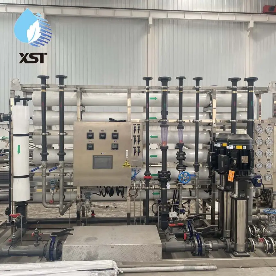 12000T/H Custom 98% Desalination Rate PLC Controlled RO Water Purification System with Pump and Motor — view 1