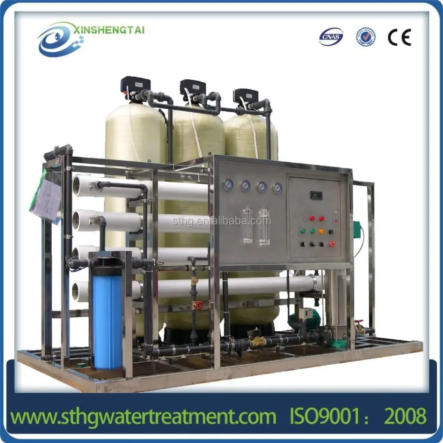 Commercial Drinking Water Reverse Osmosis RO High Capacity Pump & Motor CE Certified Treatment Filter Unit Plant Machine — view 5