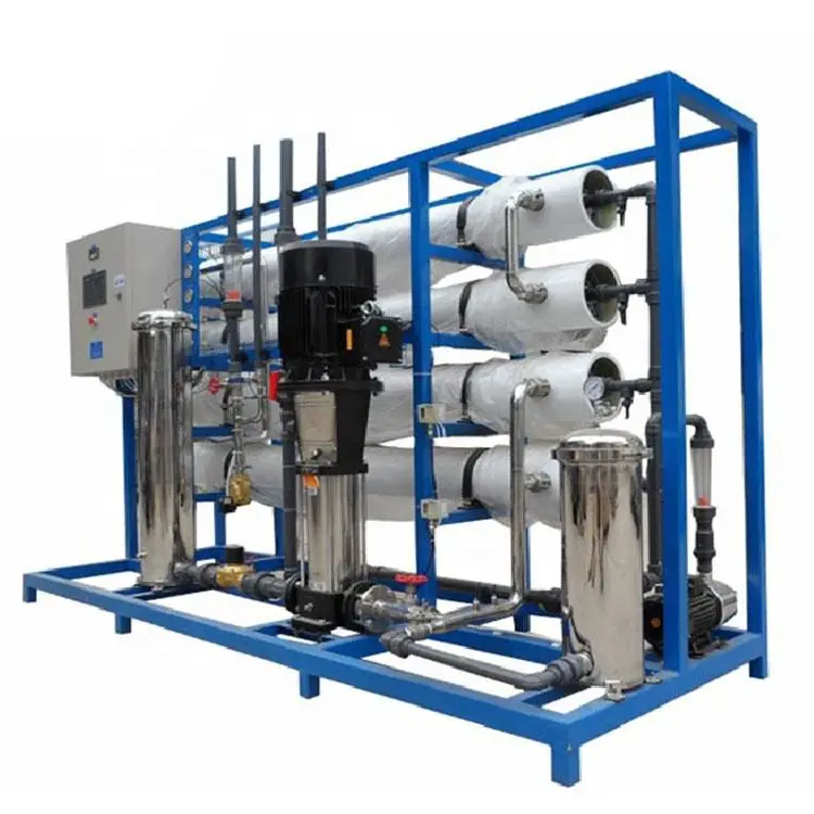 Commercial Drinking Water Reverse Osmosis RO High Capacity Pump & Motor CE Certified Treatment Filter Unit Plant Machine — view 6