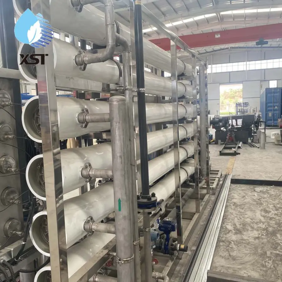 12000T/H Custom 98% Desalination Rate PLC Controlled RO Water Purification System with Pump and Motor — view 4