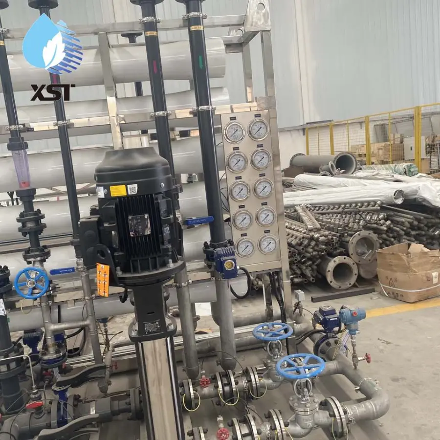 12000T/H Custom 98% Desalination Rate PLC Controlled RO Water Purification System with Pump and Motor — view 5