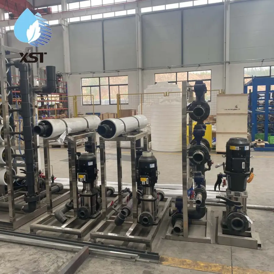 12000T/H Custom 98% Desalination Rate PLC Controlled RO Water Purification System with Pump and Motor — view 6