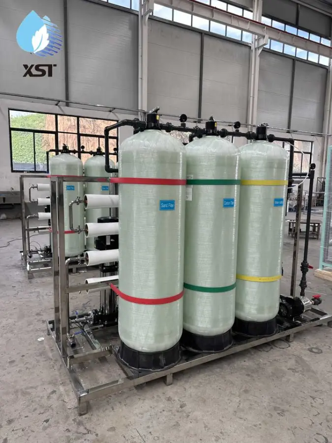 500L/H Reverse Osmosis Water Purification Machine with PLC Motor & Pump 98-99% Desalination ISO9001 CE Certified — view 2
