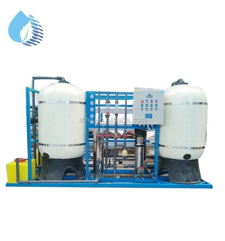 2000L/H Reverse Osmosis Plant PLC Motor Pump Pressure Vessel Brackish/Salty Water Purification Drinking Irrigation Production — image 3