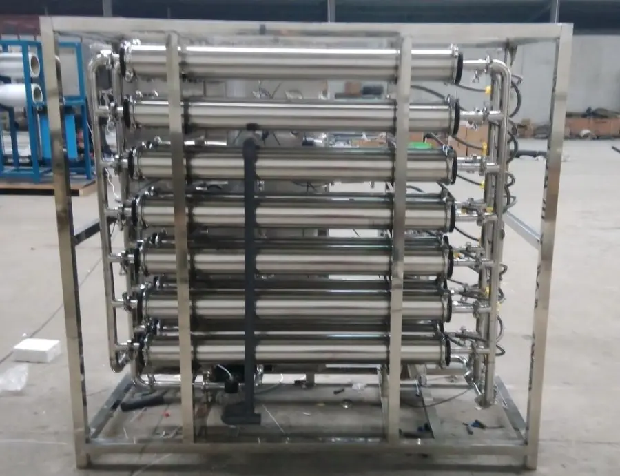 2000L/H Reverse Osmosis Plant PLC Motor Pump Pressure Vessel Brackish/Salty Water Purification Drinking Irrigation Production — image 6