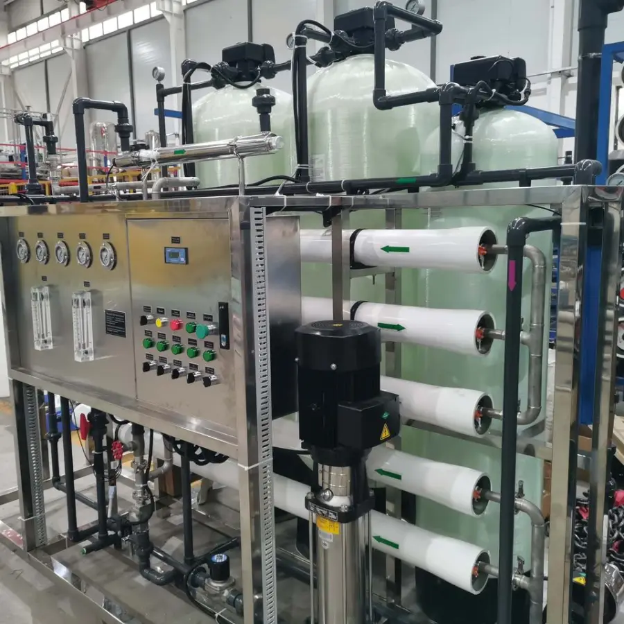 500 LPH Industrial RO Water Treatment System with PLC Motor Bearing Pump CE Certified Reverse Osmosis Equipment — view 1