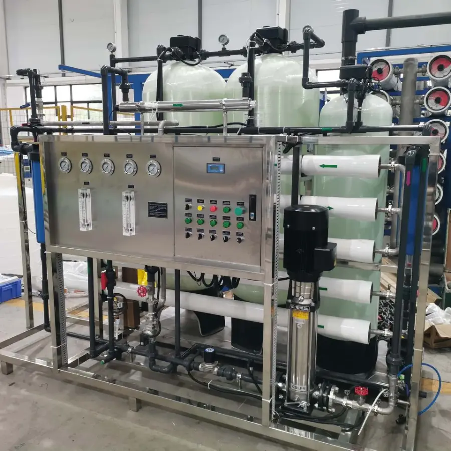 500 LPH Industrial RO Water Treatment System with PLC Motor Bearing Pump CE Certified Reverse Osmosis Equipment — image 4