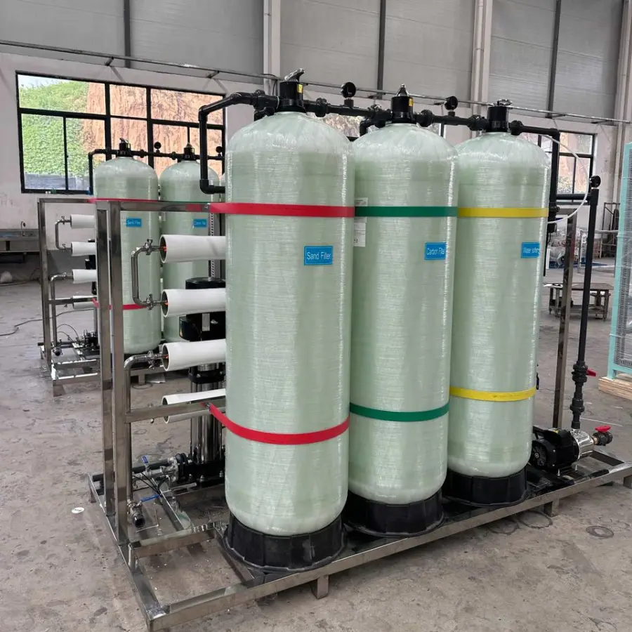 500 LPH Industrial RO Water Treatment System with PLC Motor Bearing Pump CE Certified Reverse Osmosis Equipment — image 7