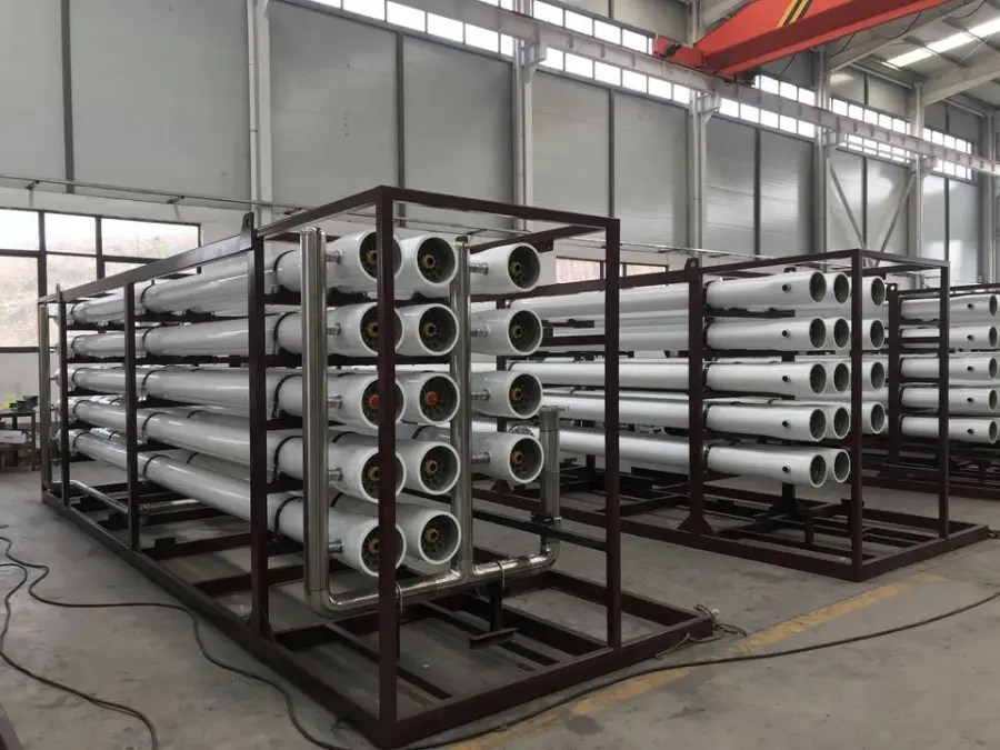 RO Pure Water Machine Reverse Osmosis System Desalination with Pressure Vessel Pump PLC 10000L/Hour Well Tap Water Purification — image 3
