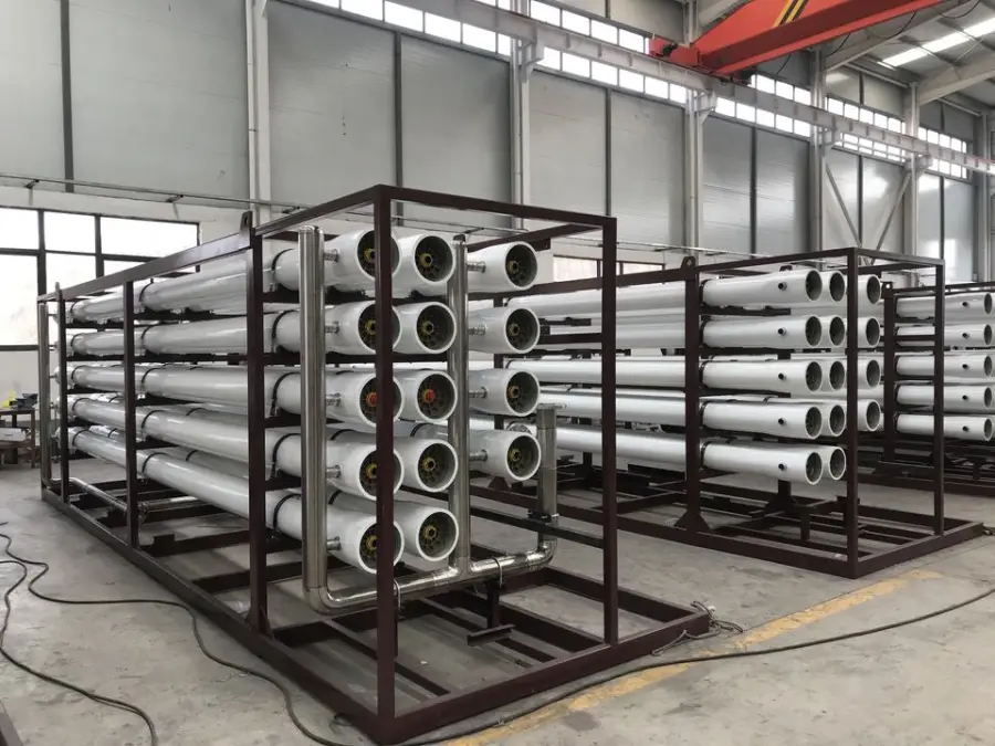 RO Pure Water Machine Reverse Osmosis System Desalination with Pressure Vessel Pump PLC 10000L/Hour Well Tap Water Purification — image 6