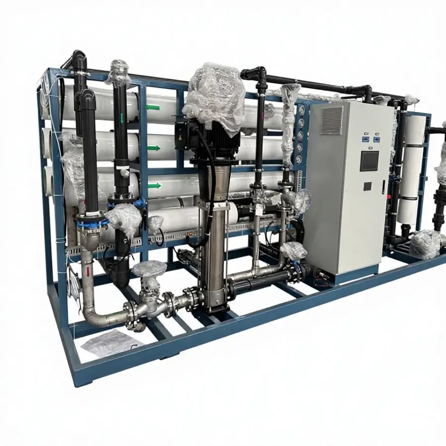 3T Stainless Steel RO Water Purifier with Motor PLC Pump 3000L/Hour Capacity for Ultra Filtration Desalination Hardness — view 1