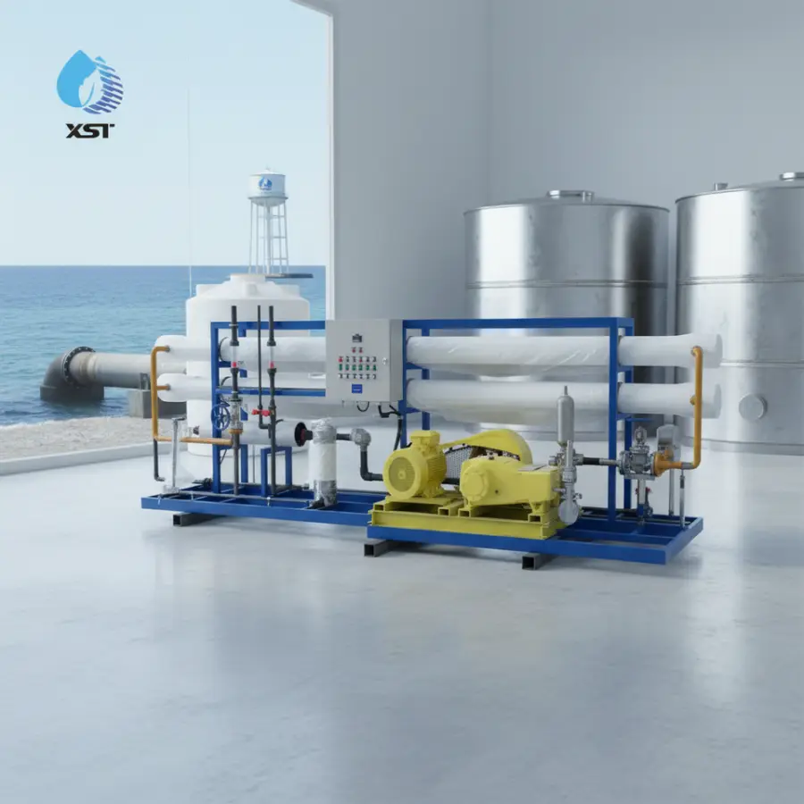 Containerized Seawater & Brackish Water Desalination Plant RO System Pump Motor 95-98% Efficiency 250L/H-1000M3/H Productivity — image 3