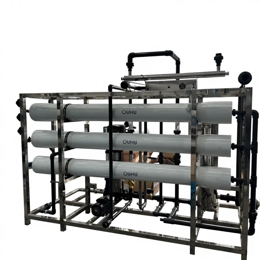 Commercial Lab Swimming Pool Water Treatment Machine PLC Pump Motor 1000L/Hour Capacity 98-99% Desalination Reverse Osmosis — image 4