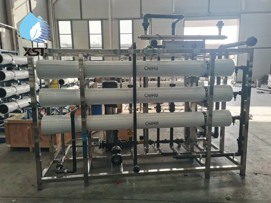 Reverse Osmosis Water Filter System with Pump Motor Pressure Vessel & PLC-High Efficiency Desalination & Softening 95-98 — view 2