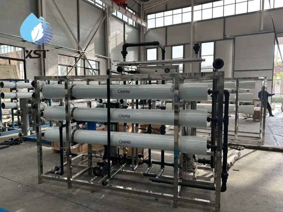 Reverse Osmosis Water Filter System with Pump Motor Pressure Vessel & PLC-High Efficiency Desalination & Softening 95-98 — view 3