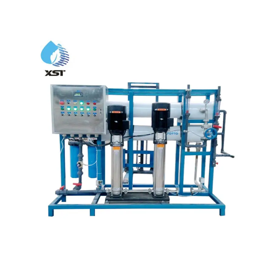 10000L/H High Efficiency Brackish Water Purifier with PLC Pump & Motor for Drinking RO Water Treatment Plant — view 5