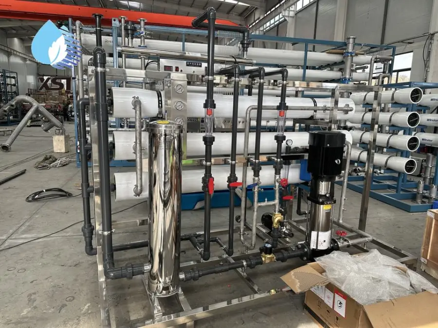 Reverse Osmosis Water Filter System with Pump Motor Pressure Vessel & PLC-High Efficiency Desalination & Softening 95-98 — view 6