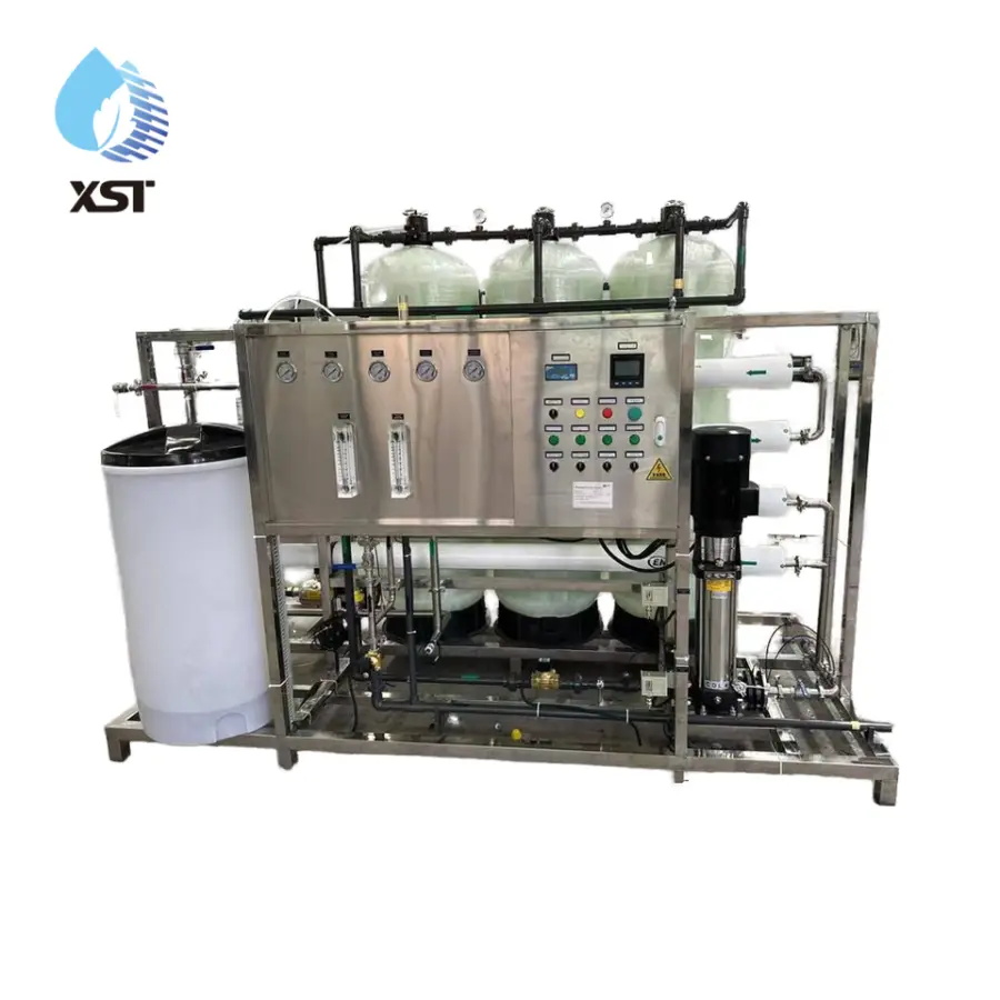 Commercial RO Drinking Water Treatment Machine Reverse Osmosis System Inversa Water Purifier Pump Pressure Vessel 500L/H — view 1