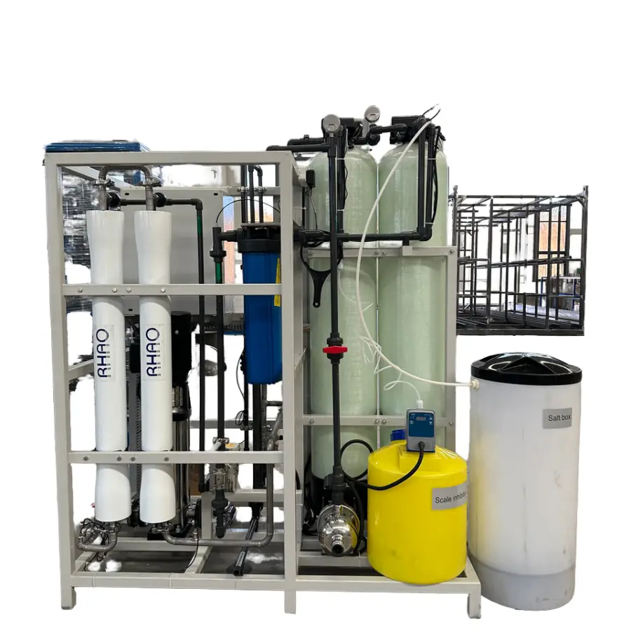 Commercial RO Drinking Water Treatment Machine Reverse Osmosis System Inversa Water Purifier Pump Pressure Vessel 500L/H — view 6