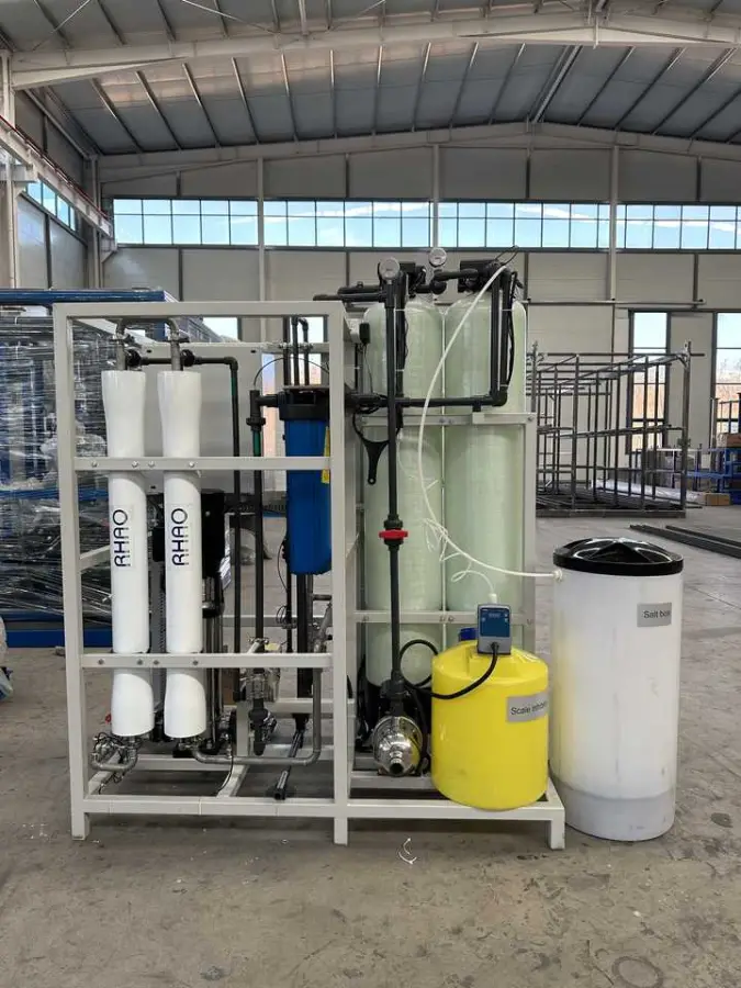 500L/Hour Pure Water Purifying RO System with Pump Motor & PLC Core Components — image 6