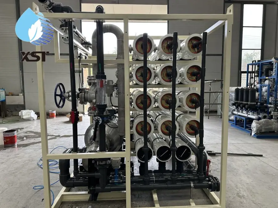 New Style Reverse Osmosis System EDI Water Treatment Farm Use Stainless Steel Tank 2000L/H Capacity Pump Filtration — view 2
