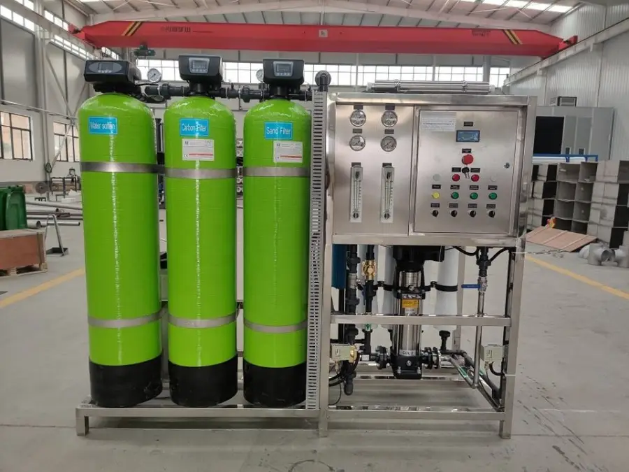 1000L/Hour RO Plant Reverse Osmosis Water Purification System Pump PLC ISO9001 CE Certified Automatic Operation for Chem — view 3