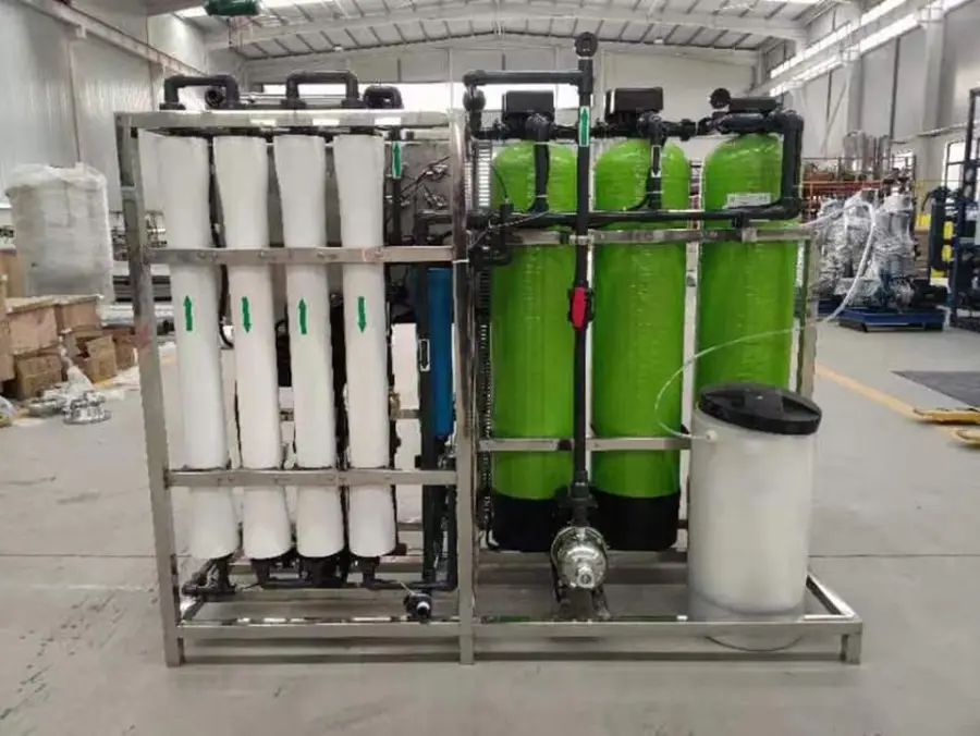 1000L/Hour RO Plant Reverse Osmosis Water Purification System Pump PLC ISO9001 CE Certified Automatic Operation for Chem — view 4
