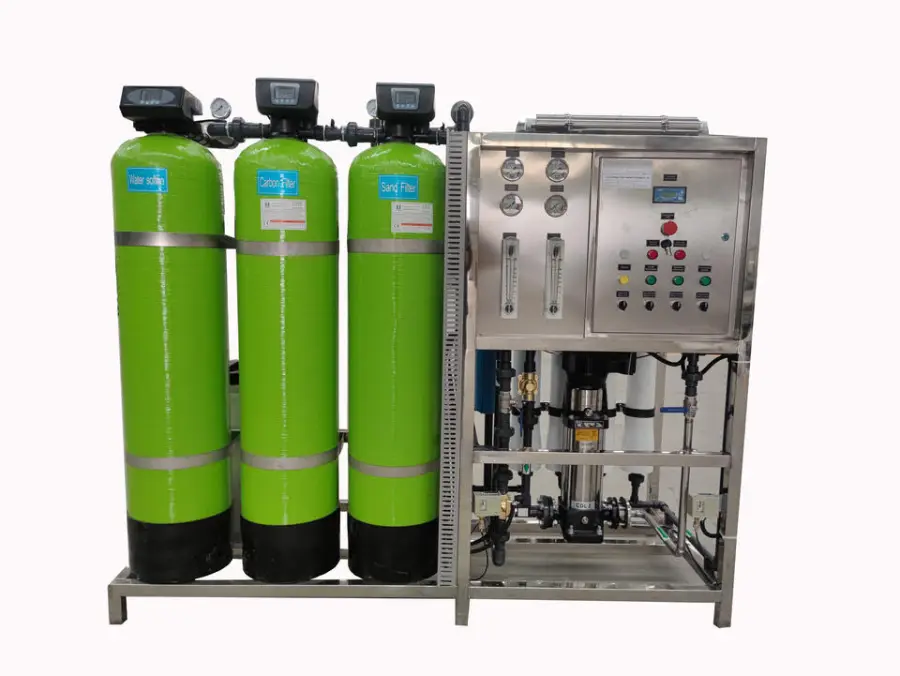 1000L/Hour RO Plant Reverse Osmosis Water Purification System Pump PLC ISO9001 CE Certified Automatic Operation for Chem — view 5