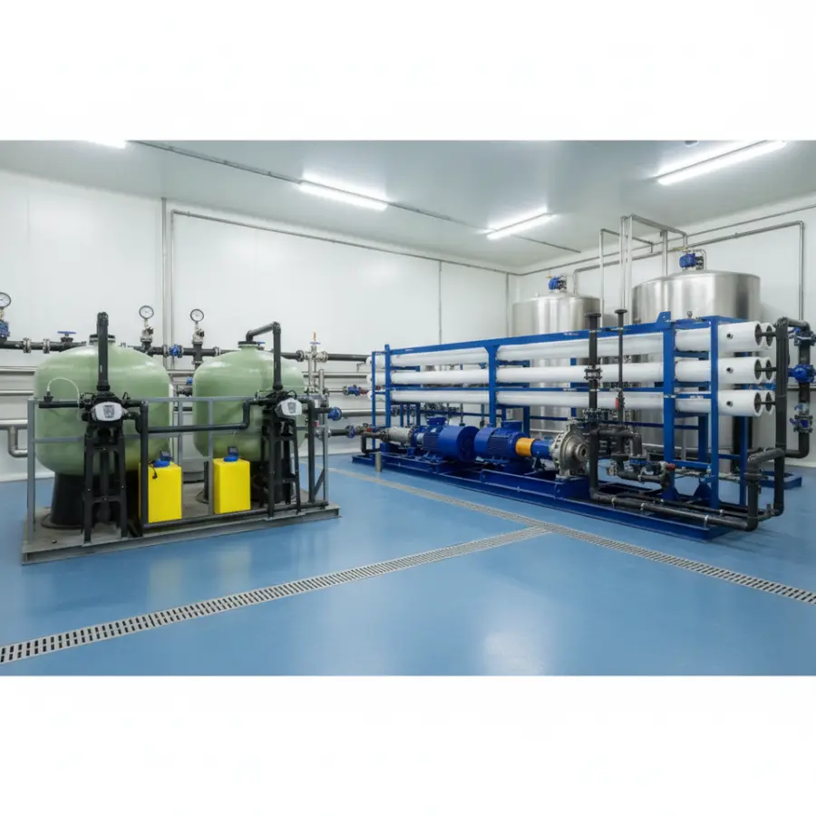6000L/H High Efficiency FRP Seawater Desalination System SWRO Water Purifier with Pump PLC Motor Pressure Vessel 1 Year Warranty — image 6