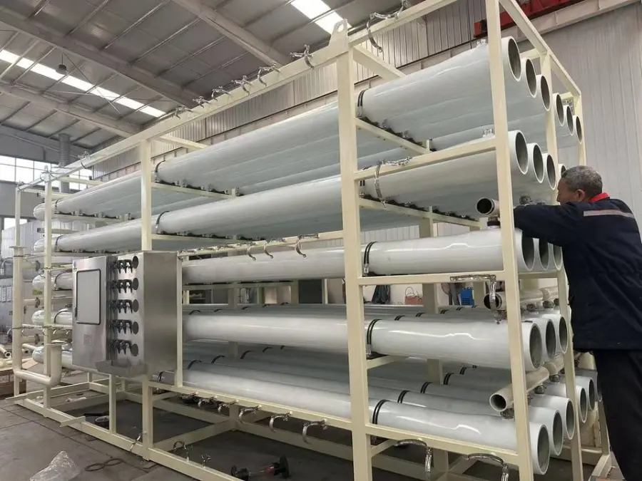 Agricultural Industry Complete 5 Stage Reverse Osmosis System with PLC Motor Pump 15 Ton Machine — image 4