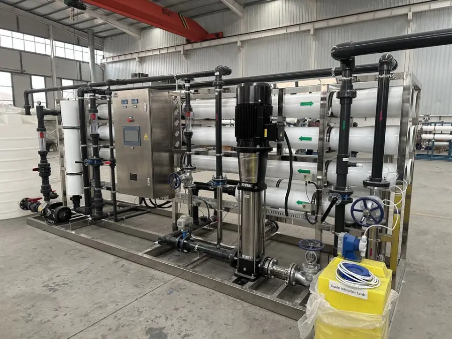 RO Drinking Water Treatment Machine Reverse Osmosis System Commercial Water Purifier with Pump Motor PLC 5000L/Hour — image 3