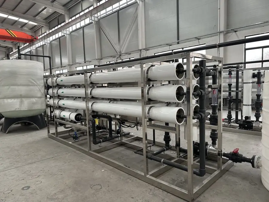 RO Drinking Water Treatment Machine Reverse Osmosis System Commercial Water Purifier with Pump Motor PLC 5000L/Hour — image 4
