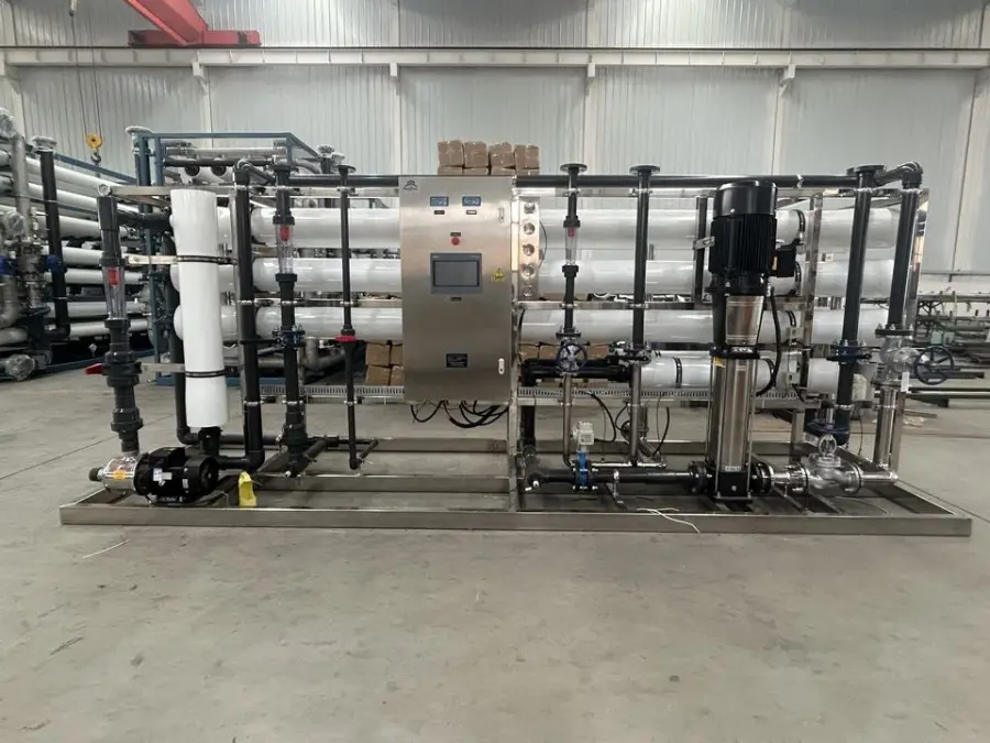 RO Drinking Water Treatment Machine Reverse Osmosis System Commercial Water Purifier with Pump Motor PLC 5000L/Hour — image 6