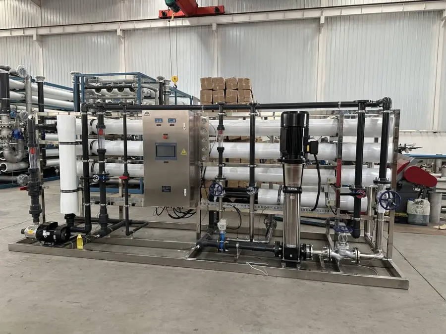 RO Drinking Water Treatment Machine Reverse Osmosis System Commercial Water Purifier with Pump Motor PLC 5000L/Hour — image 7