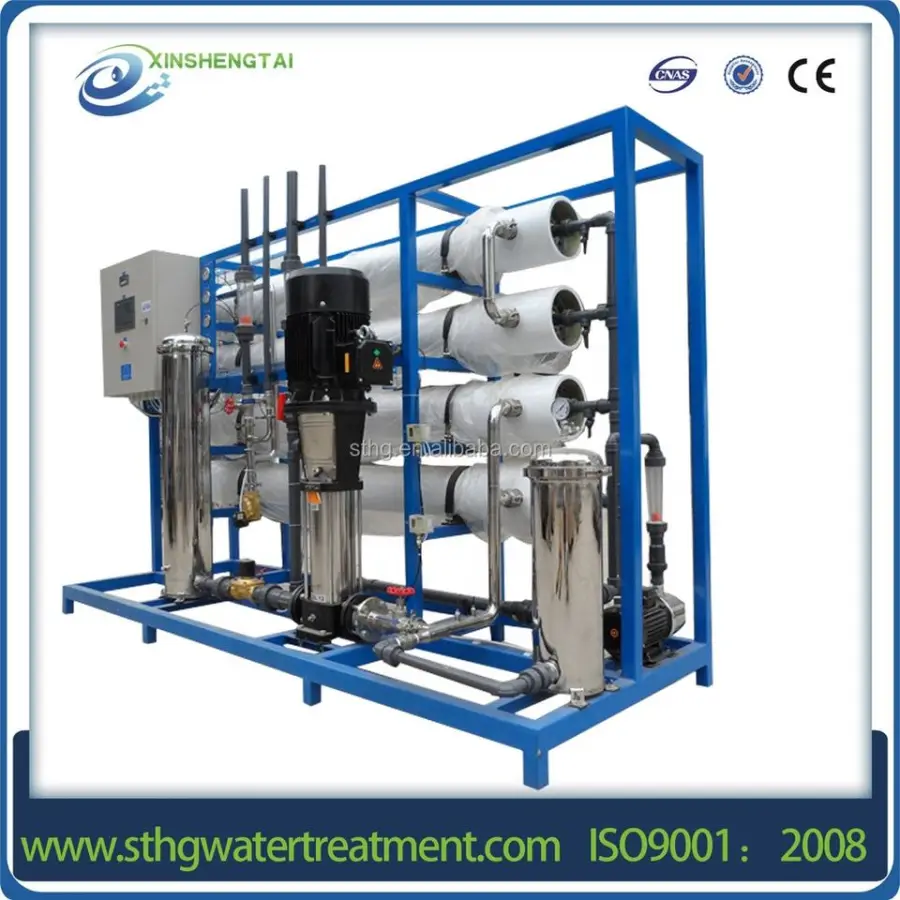 8000L/H High Quality Outdoor Borehole Brackish Water Filter System with PLC Pump & Motor Reverse Osmosis Desalination — image 3