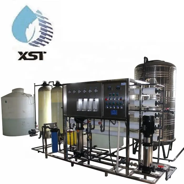 8000L/H High Quality Outdoor Borehole Brackish Water Filter System with PLC Pump & Motor Reverse Osmosis Desalination — image 7