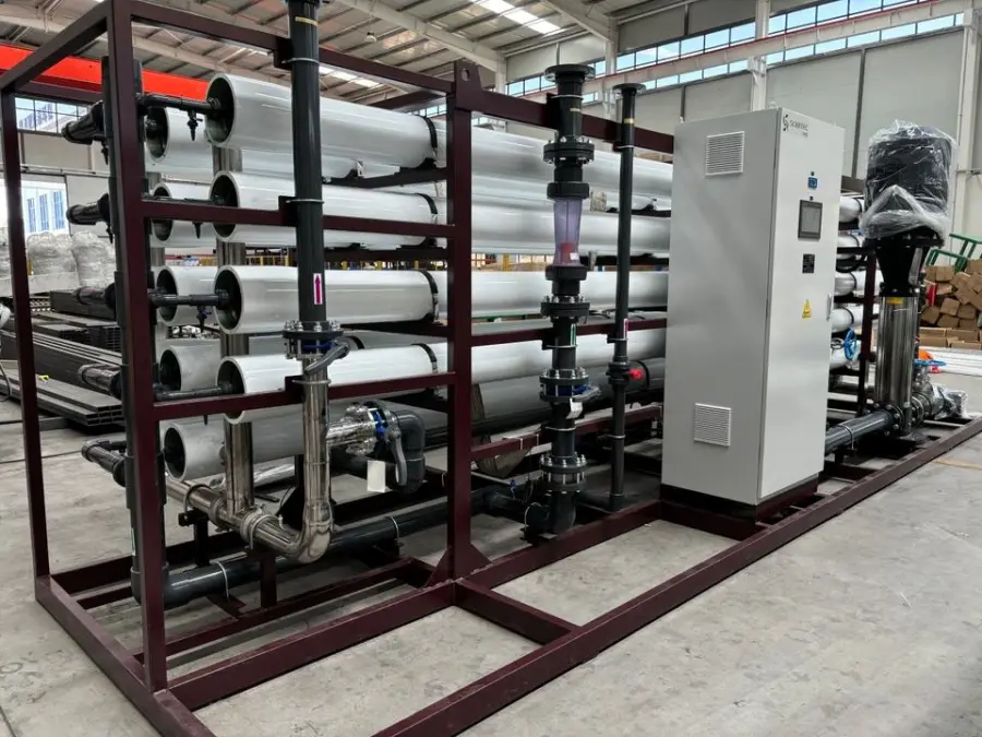 50M3/H Industrial Seawater Desalination SWRO Water Treatment Plant with PLC & Motor High Efficiency Automatic Control — image 6