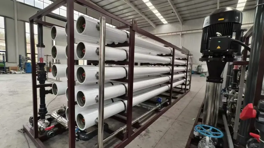 60T/H High Efficiency Boiler Cooling Water Purification System with PLC Pump & Motor Reverse Osmosis Plant — view 3
