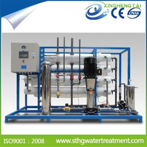 5000L/H Borehole Salty Water Treatment Machinery BWRO with Pump Motor PLC & Pressure Vessel — image 4