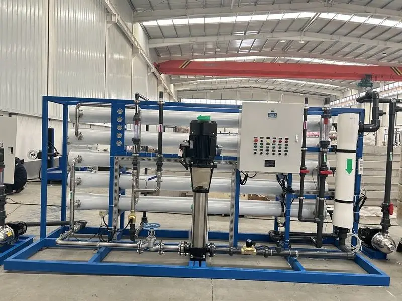5000L/H Borehole Salty Water Treatment Machinery BWRO with Pump Motor PLC & Pressure Vessel — image 5