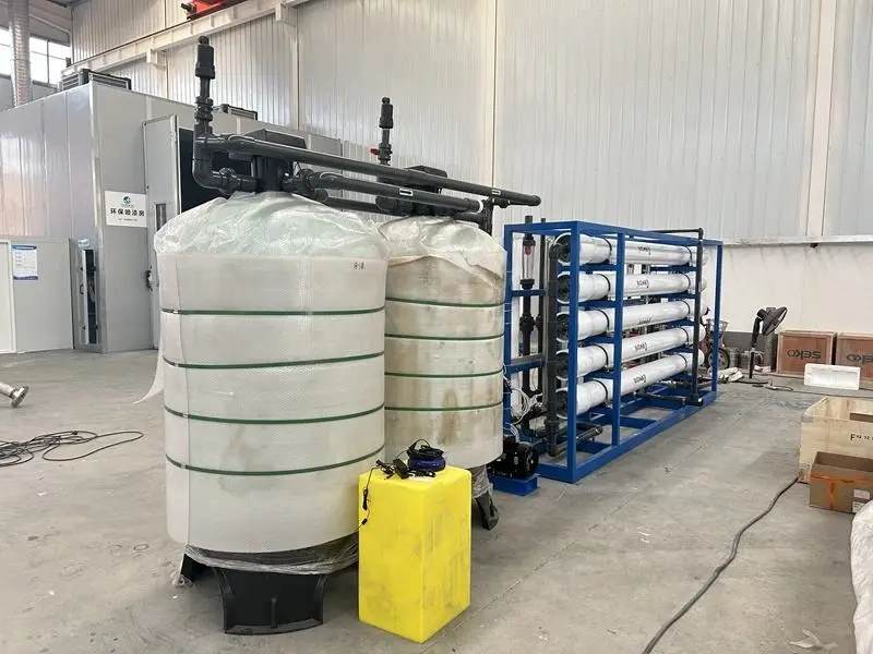 5000L/H Borehole Salty Water Treatment Machinery BWRO with Pump Motor PLC & Pressure Vessel — image 6