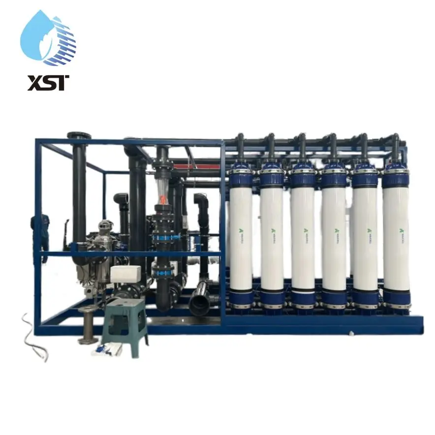 50T/H Ultrafiltration System 50000L/H Water Treatment Plant 2000L Featuring FRP PVDF Hollow Fiber Pump PLC Motor Filter — image 4