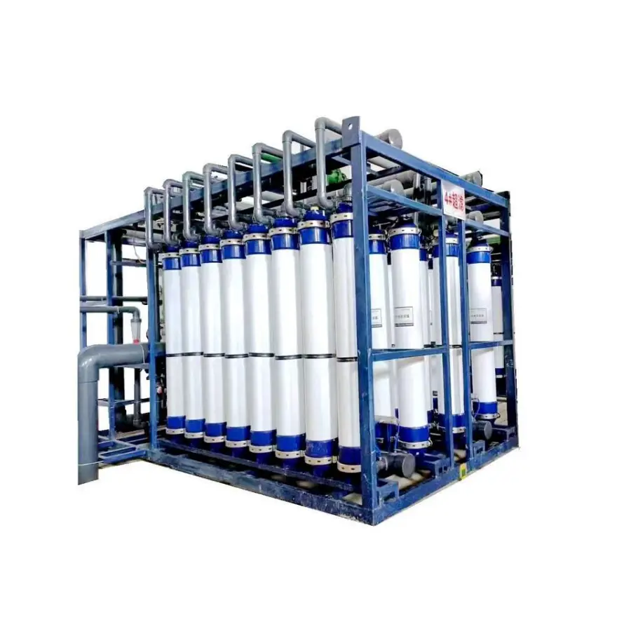 50T/H Ultrafiltration System 50000L/H Water Treatment Plant 2000L Featuring FRP PVDF Hollow Fiber Pump PLC Motor Filter — image 7