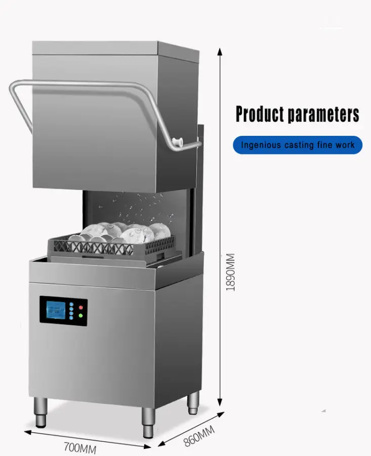 Full Automatic Electric Commercial Dishwasher Freestanding Wash Dishes Machine Dishwashing Machine Modern Automatic Dishwasher — image 6