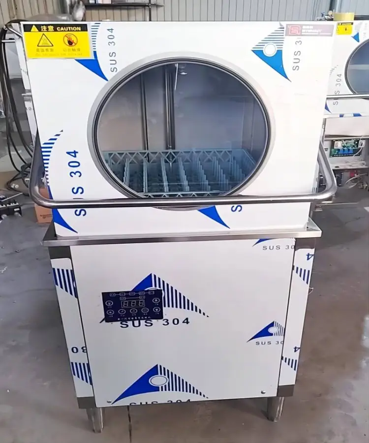 ZHONGJI High-Efficiency Full Automatic Electric Commercial Freestanding Dishwasher High Quality Stainless Steel 304 100 Capacity — image 5