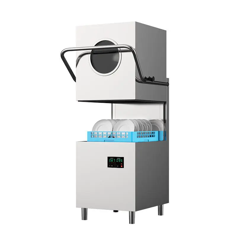Modern High Efficient Energy Saving Automatic Dish Washer Kitchen Hotel Restaurant Vertical Machine Dishwashing — image 4