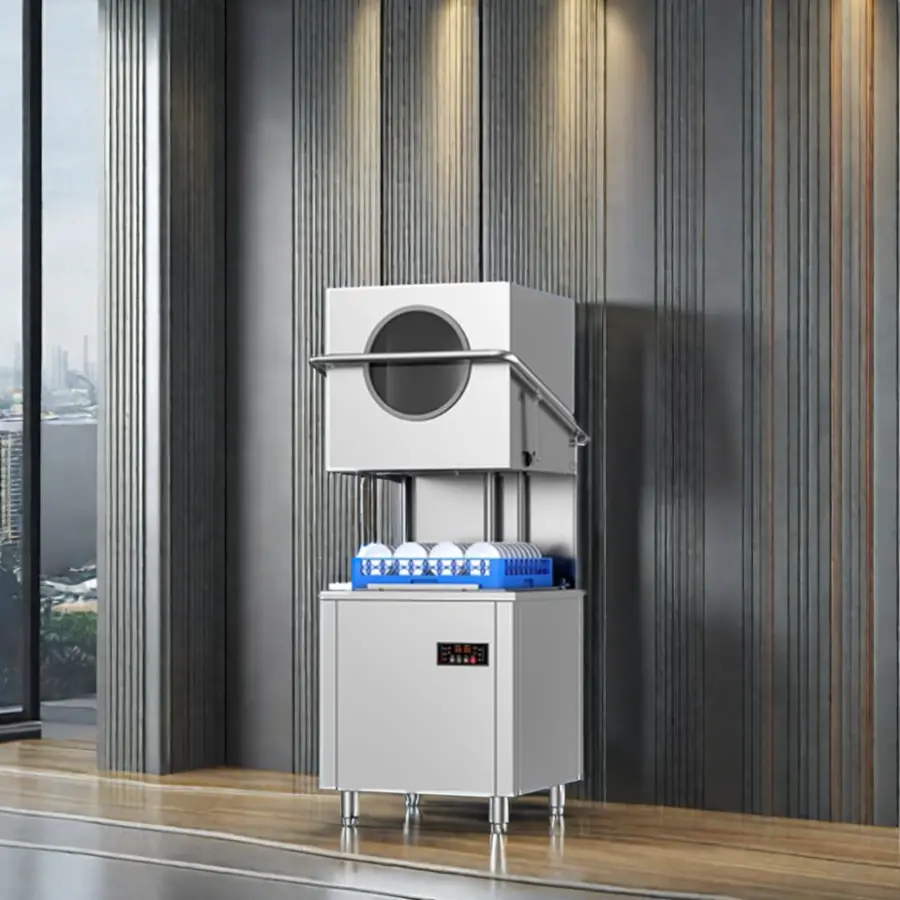 Modern Stainless Steel Commercial Automatic Dishwasher for Restaurant Kitchen Household Application Vertical Design — image 4