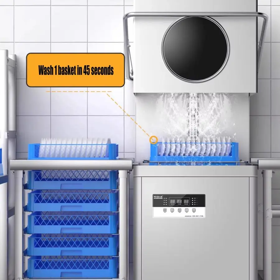 Smart Dish Washing Machine CE High Capacity China Automatic Commercial Dish Washer Dishwasher Restaurant Dishwashing Machine — image 5